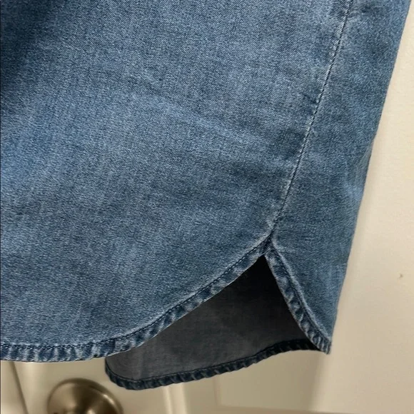 NWT - J. CREW MERCHANTILE 100% Cotton Chambray Denim Pocketed Shirt Dress - Picture 5 of 10